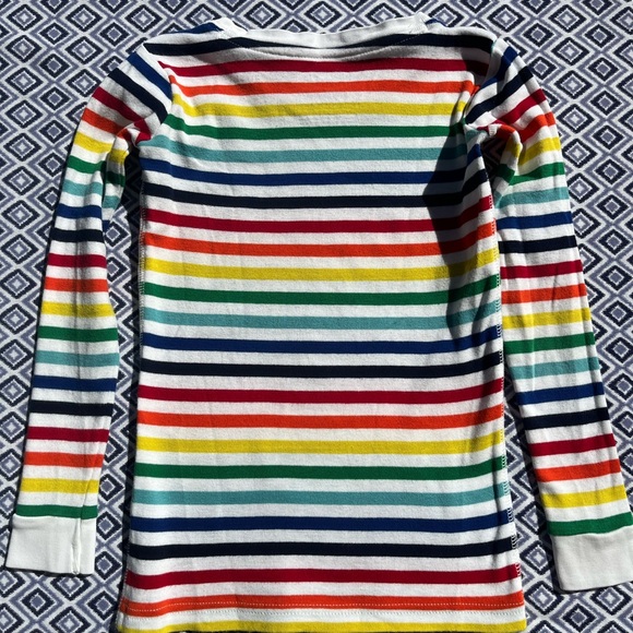 Primary "Ivory Rainbow" PJ Long-Sleeve Top and Pants, Size 6-7, Play - Picture 3 of 12